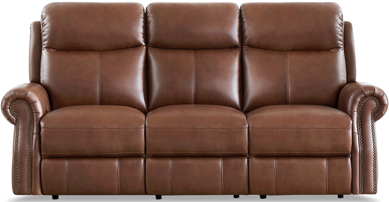 Royce Power Headrest Zero Gravity Reclining Sofa, Pecan Brown